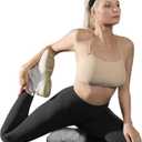 PriFasn No Front Seam High Waisted Leggings Tummy Control Workout Running Yoga Pants for Women (M)