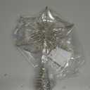 Sonwyoung Large Christmas Star Tree Topper with 20 LED Lights 12.5 Inch Star Tree Topper Glitter Sparkle Xmas Treetop Ornament for Home Holiday Party Decorations(Champagne)