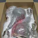 Seealle Modern Ceramic Table Lamps for Night Stands - Bedside Lamps Set of 2 for Nightstand, 19.4" Grey Bedroom Lamp for Living Room Cute Desk End Table Office Guest Room Dresser Rocker Switch