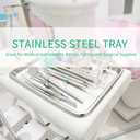 2 Pack Stainless Steel Tray Non Toxic Heavy Duty Thickening Pan for Kitchen Baking, Lab Instrument, Dental, Medical Surgical Instrument, Pet Treatment, Jewelry Tools