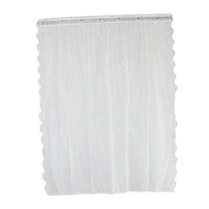 White Lace Sheer Curtain 2 Panels 64x50cm