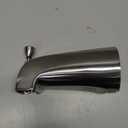 EZ-FLO 5-3/8 Inch Slide-On Zinc Bath Tub Diverter Spout with Hex Wrench and Set Screw, 1/2-inch Copper Pipe, Chrome, 15089