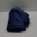 Lazzzy Velvet Blackout Curtains Thermal Insulated Room Window Drapes Super Soft Luxury Curtains for Living Room Bedroom Rod Pocket 2 Panels, Dark Blue, 52" W x 84" L