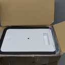 Dog Poop Trash Can Outside 3.96 Gal/15 L Plant Styled Dog Waste Trash Can with Lid 50 Pcs Plastic Waste Bags Outdoor Indoor Poop Container Slim Garbage Bin for Yard Garden Pet (White)