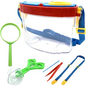 Bug Catcher Kit, Kids Bug Collection Kit, Outdoor Nature Explorer Kit with Tweezers, Magnifying Glass, Science Educational Kit, Bug Observation Container for Boys and Girls