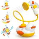 Duckie Baby Bath Toys, Baby Bath Shower Head for Bathtub with Three Squirting Ducks, Birthday Gift for Toddler Boys Girls