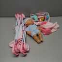 deAO Baby Doll Stroller Set with 13 inch Doll,Kids Play Stroller Toys,13" Baby Doll Set with Foldable Doll Stroller,18 PCS Baby Doll Accessories with 2 Sets Doll Clothes