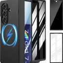 Goton Magnetic for Samsung Galaxy Z Fold 7 Case with Privacy Screen Protector + HD Screen Protectors, [Compatible with MagSafe] Full Body Shockproof Slim Cover with Hinge Protection, Black