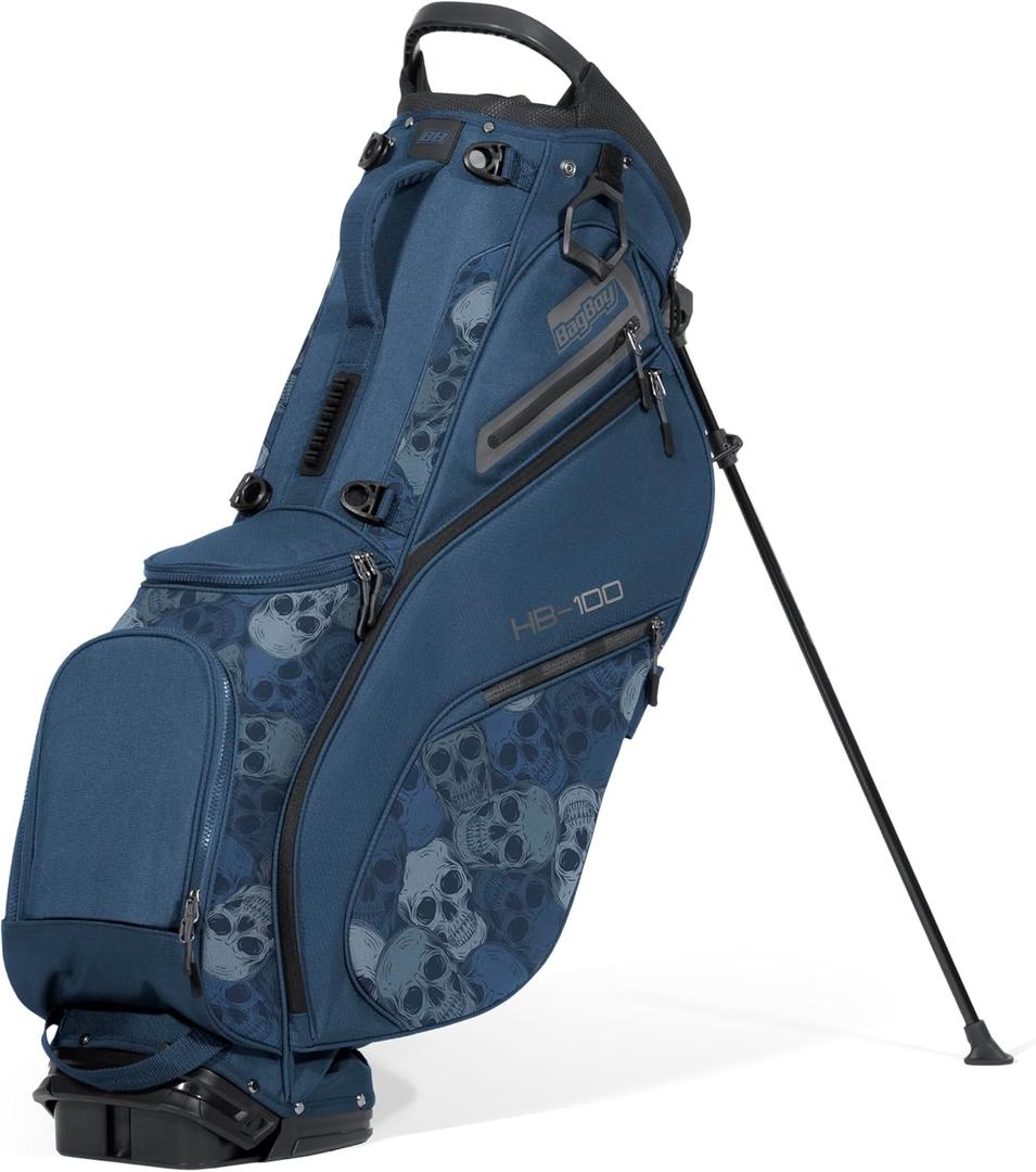 Bag Boy HB-100 Hybrid Golf Stand Bag (Navy Skulls)