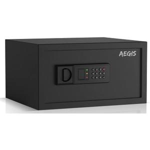 AEGIS 1.2 Cubic Feet Digital Safe Box, Electronic Keypad Lock Security Box for Home/Office, Steel Cash Safe with Override Keys, Cabinet Personal Lock Box for Business Money Valuables