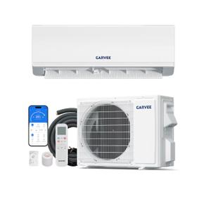 Garvee 12000 BTU Ductless Mini Split Air Conditioner WiFi SEER2 22 High Efficiency Inverter Heat Pump 115V R32 Refrigerant White