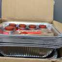 Alpha Living 6 Pack - Disposable Chafing Dish Buffet Set, Half Size Pans, Welded Body Food Warmers for Parties, Fuel Cans Complete Set, Warming Trays