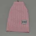 Small/Medium Dog Sweater, Warm Dog Winter Coat w/Sleeves, Comfortable High Neck Premium Dog Clothes for Mini Poodle-Best for Holidays, Daily Walks S Pink