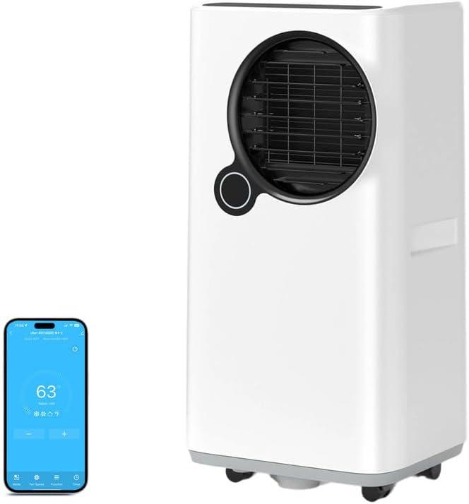 Portable Air Conditioners, 16000 BTU Smart Room Air Conditioner with Cooling/Dehumidifier/Fan, Auto Oscillation, 24-Hour Timed Remote Control
