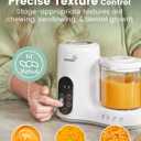 Grownsy Baby Food Maker with Steam Basket, One Step Baby Food Processor Steamer Puree Blender Grinder Mills Machine, Auto Cooking Grinding and Sterili-zing for Healthy Homemade Baby Food, BPA-Free