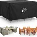 Kipiea Outdoor Furniture Covers Waterproof, 420D Heavy-Duty Patio Furniture Set Covers, No Tears Anti UV No Fading (55" L55" W28" H)