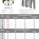 COOFANDY Men's Suits 2 Piece Slim Fit Suit Set 2 Button Lightweight Casual Knit Blazer Suit Jacket Pants (Black, XXL)
