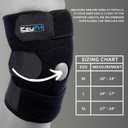 EzyFit Knee Brace XL - Adjustable Support for Arthritis, ACL Meniscus Tear & Knee Pain Relief or Injury Recovery - Plus Dual Side Stabilizers for Men & Women - Extra Large Size - 16" - 24"