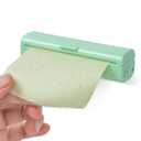 2 x Natural Oil Blotting Paper Roll, Refillable Compact Dispenser No Shine Sheets, Absorb Excess Shine on Face or Scalp Instantly, Men and Women Facial Skin Care or Make Up Must Have (Green Tea) (1 Count (Pack of 1))