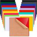 Adrattnay Acrylic Sheets 1/8" Thick, 20Pcs 8 x 8 in Cast Acrylic Sheets 3 mm for Laser Cutting, Opaque Colored Acrylic Panels for Signs, Pet Tags, DIY Crafts Decoration Laser Engraving Material