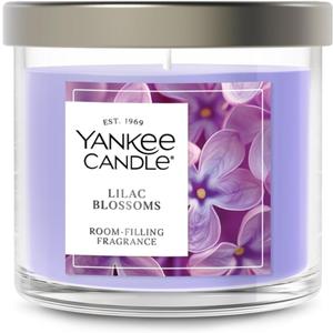 Yankee Candle Small Tumbler Scented Candle with up to 40 Hour Burn Time, Premium Plant Wax Blend for Consistent Burn, 4.3 oz Tumbler Candle with Room Filling Fragrance, Lilac Blossoms