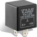AUTOKAY 3 Pin CF14 EP35 Electronic Flasher Relay Fits for Car Vehicle LED Turn Signal Light Bulbs Hyper Blink Flash Fix