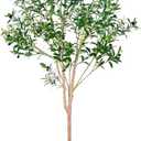 JUSTOYOU Artificial Olive Tree 6 Feet Fake Topiary Olive Trees Faux Tree Plants in Pot Olive Fruits and Leaves Tree for Indoor Outdoor Decor Home Office Garden Modern Decoration Housewarming Gift