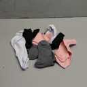 Iseasoo 4 Pairs Compression Socks for Women Circulation-Best Support for Nurses,Running,Athletic,Travel (Large-X-Large, 01-black/Grey/White/Pink)