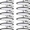 12 Pack 200W UFO Led High Bay Light Fixture,120VAC,30800LM,5000K Daylight Commercial Shop Bay Lighting,[850W MH/HPS Equiv.] US Plug Area Lighting for Garage/Warehouse/Barn/Gym/Factory/Workshop