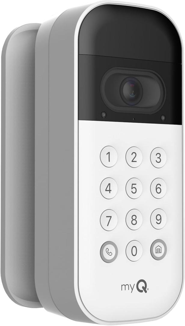 Chamberlain VKP1-MYQ-SMW myQ Smart Garage Video Keypad Swivel Mount, 5.6 Ounces, Grey