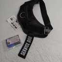 Service Dog Vest, ID Tag + 50 ADA Information Cards, Service Dog Harness in Sizes X Small to XX Large, Ruggedized Metal Tag, 2-Sided Service Animal Information Cards, ESA Accessory Set X-Large (Red)