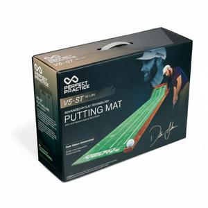 Perfect Practice Golf Putting Mat - Portable Putting Green, Indoor & Outdoor Practice, with Ball Return - Golf Training Aid for Home, Office, Backyard - Golfing Gifts for Men (Standard)
