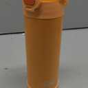 THERMOS FUNTAINER 16 Ounce Stainless Steel Vacuum Insulated Bottle with Wide Spout Lid, Orange