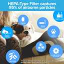 Filtrete Allergen Reduction True HEPA Room Air Purifier Filter, 2 Pack, Size 9.96 in. x 4.69 in., Works with Filtrete FAP-TT-ADH device