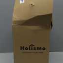 Holismo Kitchen Countertop Compost Bin, Odor Resistant Indoor Compost Bin with Lid and Charcoal Filter, Rust Resistant Coated Compost Bucket, Compost Container, Gray