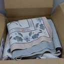 Lahome Insect Print Washable Rugs for Living Room, Soft 6x9 Pink Rug for Bedroom Ultra-Thin Non Slip, Stain Resistant Modern Easy Clean Large Carpet for Dining Room Nursery Classroom(6'x9',Pink)