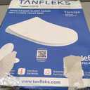 Soft Close D-Shape Toilet Seat, Durable Thermoplastic Toilet Seat Cover with Quick Release Hinges, Easy Installation, Anti-Slip Bumpers, Fits Most Standard US D-Shape Toilets, White