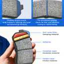 Anpulsero Brake Pads And Rotors Kit Rear Compatible with 2016-2023 Honda Civic, Automotive Replacement Brake Kits Geomet 30091 D1878-9106 Drilled And Slotted Rotors Ceramic Brake Pads 260mm(10.2in)