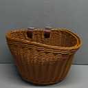 Handwoven Plastic Bike Basket - Waterproof Front Bicycle Basket for Adults & Kids, Fits Most Bikes (Beach Cruiser, Mountain Bike, Scooter)