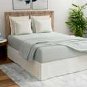 Today's Home Classic Tailored, Microfiber, 14" Drop Length Bed Skirt Dust Ruffle, Twin, Ivory TOH25014IVOR01