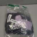 Kuriozud Cute Fuzzy Animal Costume for Baby Girl Boy Halloween Costume Romper with Hat and Leg Warmer 4pcs Cosplay Outfit (6-9 Months, Cat Black Purple)