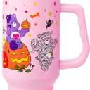 Silver Buffalo Care Bears Tumbler - Harmony, Cheer, Share & Trick-or-Sweet Bears - Stainless Steel, 40 Ounces, Fits Standard Cup Holder