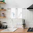 Funny Hand Towels for Bathroom Set of 2, Minimalist Towels for Washroom Restroom, Trendy Aesthetic Bathroom Decor Kitchen, 16x24 Inch (Blue and Pink Shower)