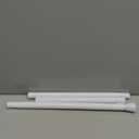 White Tension Curtain Rod for Windows 28 to 48 inch, Adjustable Expandable Pressure Spring Curtain Rod No Drilling, 7/8" Curtain Rod for Bedroom Doorway Closet Door