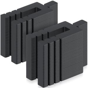 750 Pcs 1/16" x 3-1/2" Stack Shims Bulk Stackable Black Shims for Windows & Doors