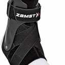 Zamst A2-DX Sports Ankle Brace with Protective Guards For High Ankle Sprains and Chronic Ankle Instability-for Basketball, Volleyball, Lacrosse, Football-Black, Size, Right M