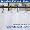 Industrial Shower Curtain Rod - Rustproof Non-Slip 43-72 Inch Stainless Steel Tension Curtain Rod for Window or Bathroom, Bronze