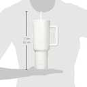 Simple Modern 40 oz Trek Tumbler with Handle and Straw Lid | Cup Holder Friendly Insulated Stainless Steel Travel Mug | Cream Leopard