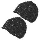 FRCOLOR 2pcs Mesh Crochet Hair Net for Wig Comfortable Sleeping Caps for Women Breathable and Design Elegant Hair Stylish Sleepwear Accessory