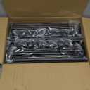 Yecaye 4 Pack Under Bed Storage with Wheels, Under Bed Storage Containers with Lids, Large Under Bed Rolling Storage with Clear Window & Label, Rolling Drawers for Clothes, Blankets, Books (Black)